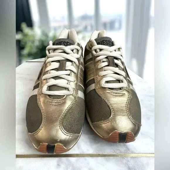 DIESEL Proton Y2K Retro Sneakers Leather 2000 VintageWomen's Size